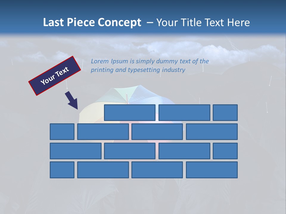 A Group Of People Holding Umbrellas In The Middle Of A Field PowerPoint Template