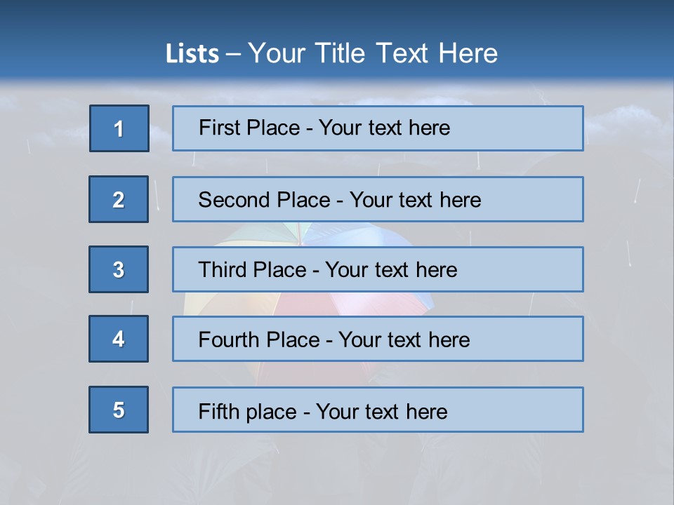A Group Of People Holding Umbrellas In The Middle Of A Field PowerPoint Template