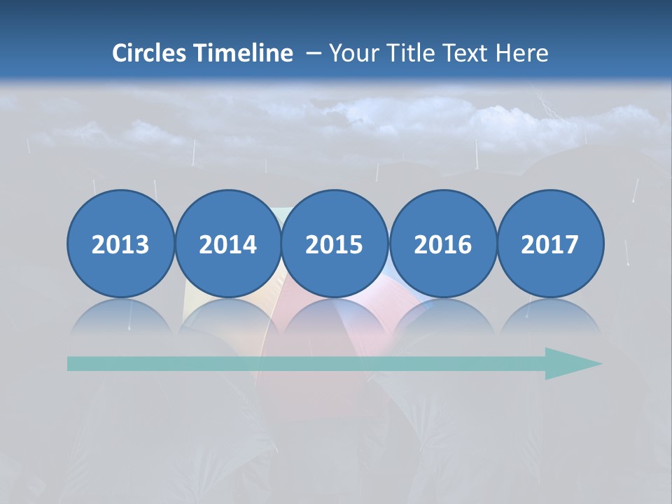 A Group Of People Holding Umbrellas In The Middle Of A Field PowerPoint Template