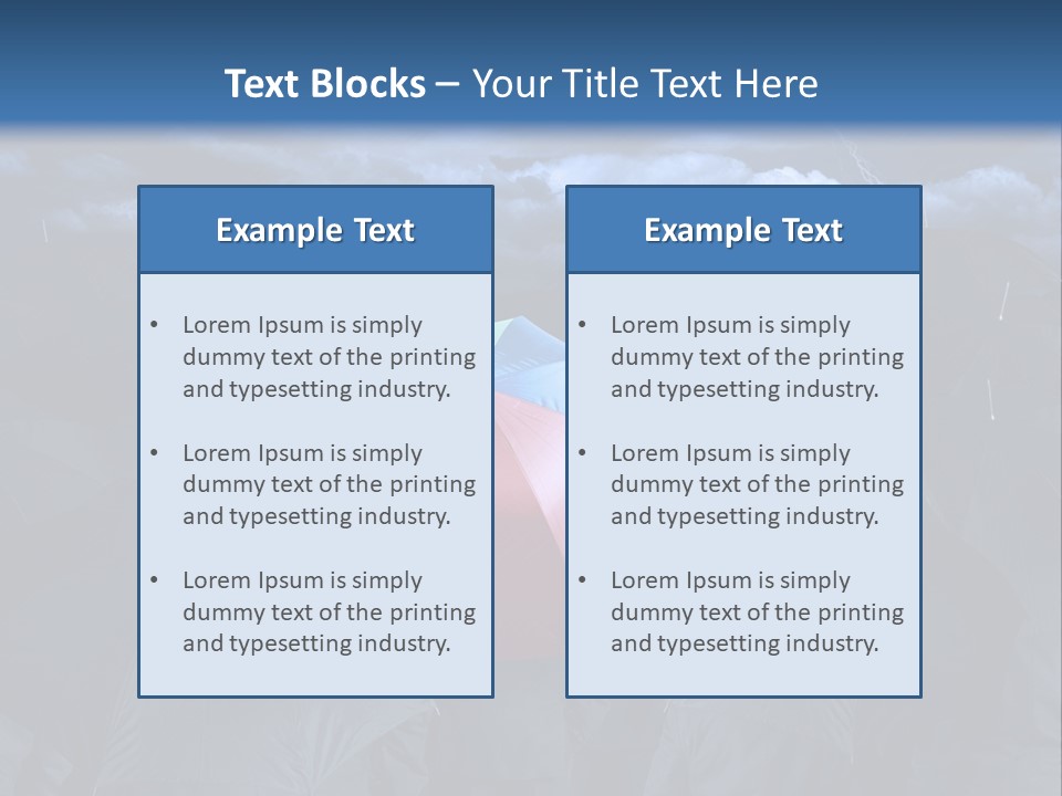 A Group Of People Holding Umbrellas In The Middle Of A Field PowerPoint Template