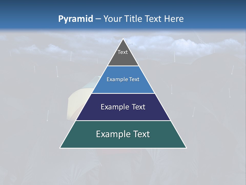 A Group Of People Holding Umbrellas In The Middle Of A Field PowerPoint Template