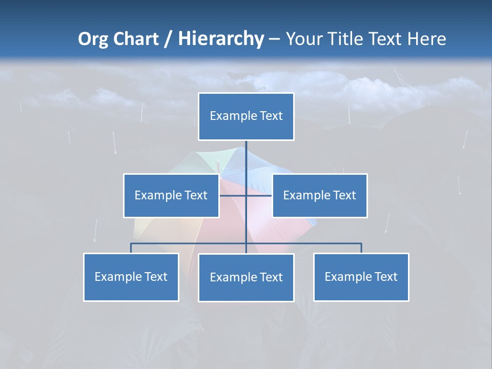 A Group Of People Holding Umbrellas In The Middle Of A Field PowerPoint Template
