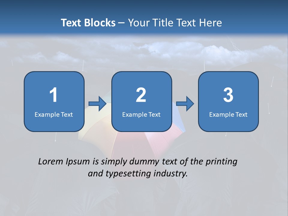 A Group Of People Holding Umbrellas In The Middle Of A Field PowerPoint Template