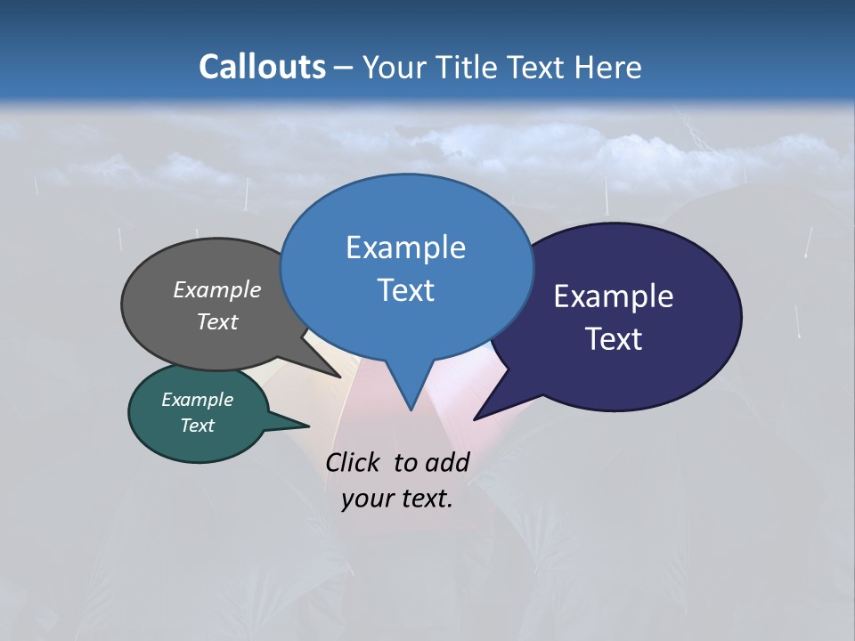 A Group Of People Holding Umbrellas In The Middle Of A Field PowerPoint Template