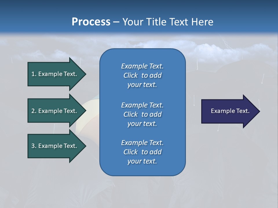 A Group Of People Holding Umbrellas In The Middle Of A Field PowerPoint Template