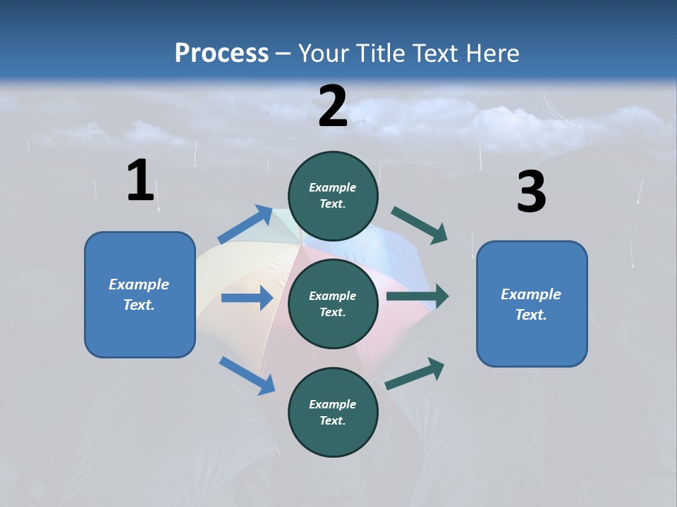 A Group Of People Holding Umbrellas In The Middle Of A Field PowerPoint Template