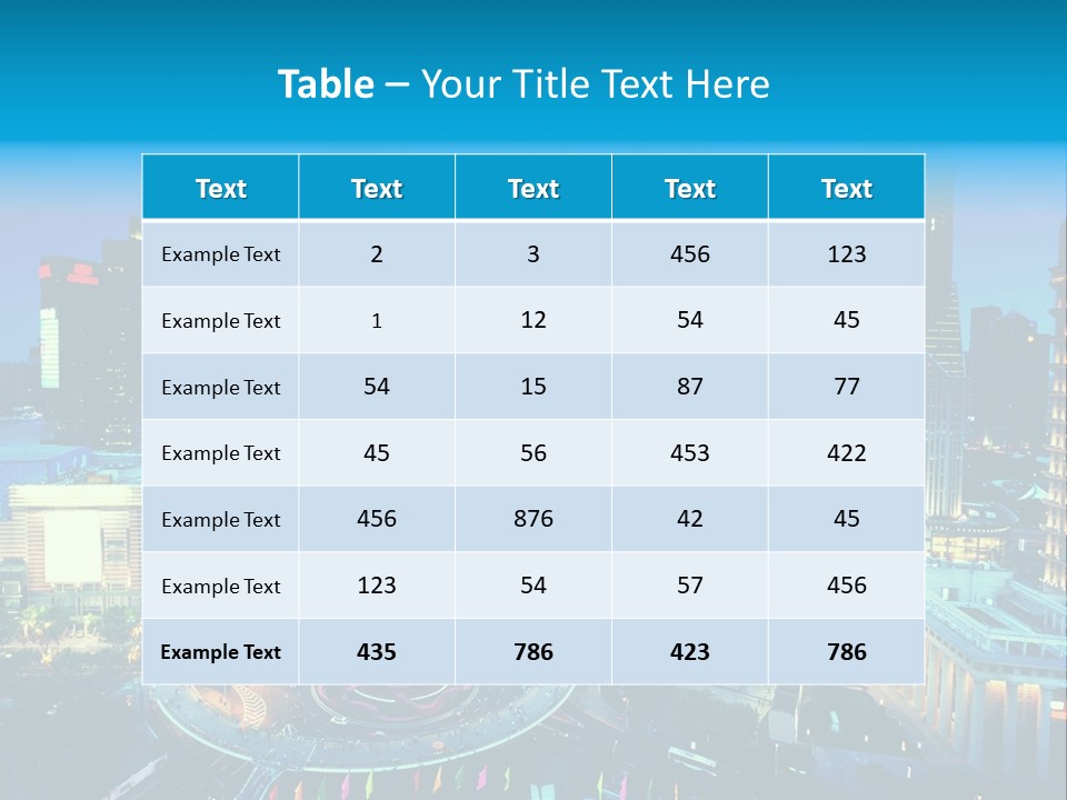 A Cityscape With Skyscrapers In The Background At Night PowerPoint Template