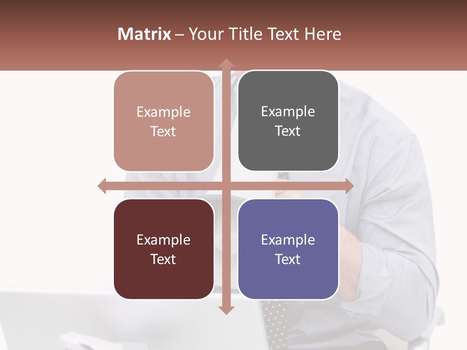 A Man Holding A Megaphone In Front Of A Laptop PowerPoint Template