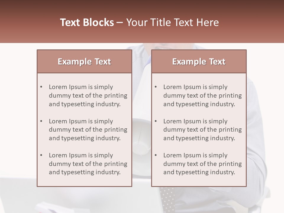 A Man Holding A Megaphone In Front Of A Laptop PowerPoint Template