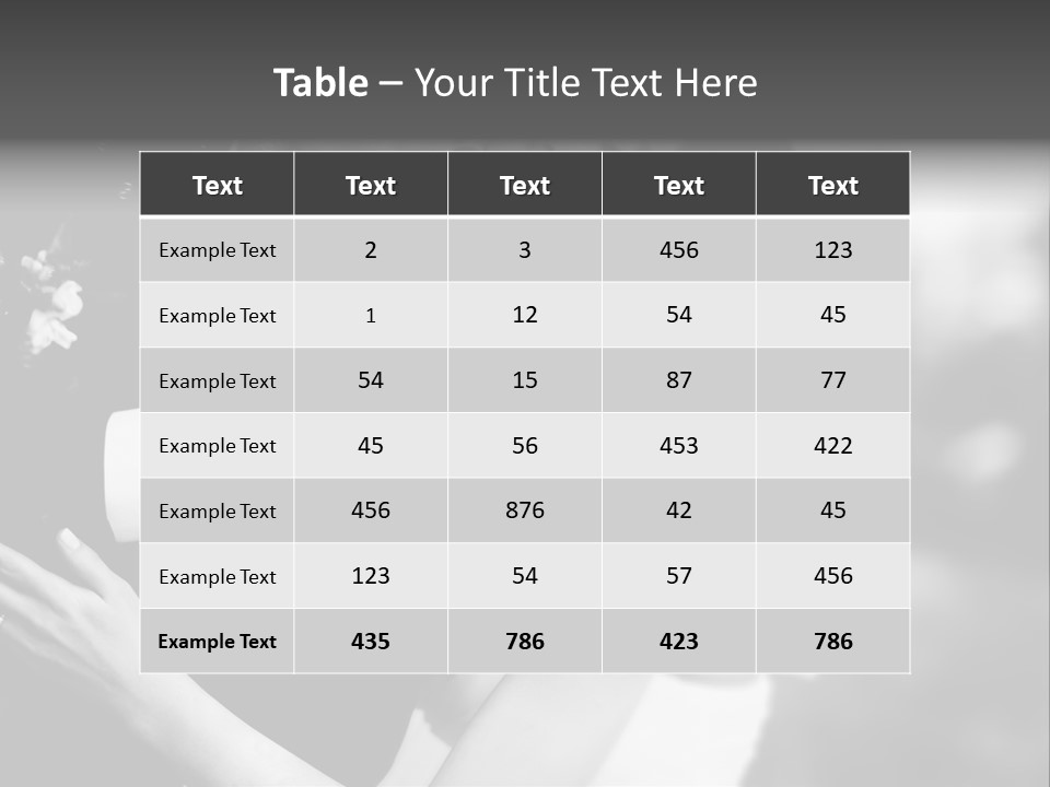 A Man And A Woman Kissing In A Black And White Photo PowerPoint Template