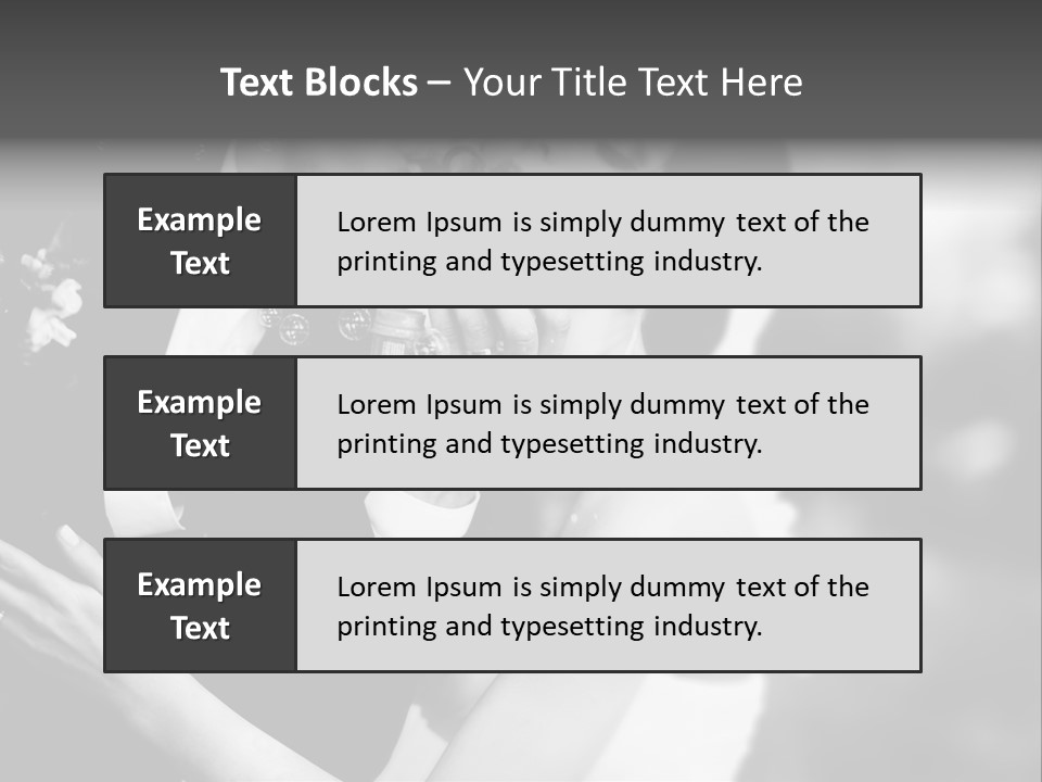 A Man And A Woman Kissing In A Black And White Photo PowerPoint Template