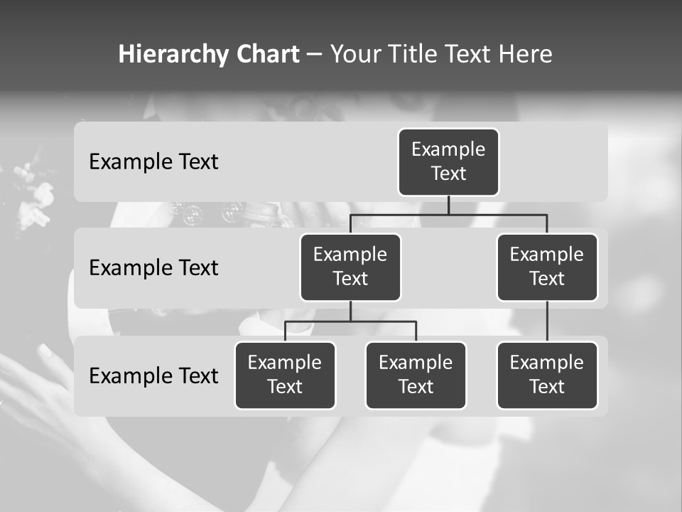 A Man And A Woman Kissing In A Black And White Photo PowerPoint Template