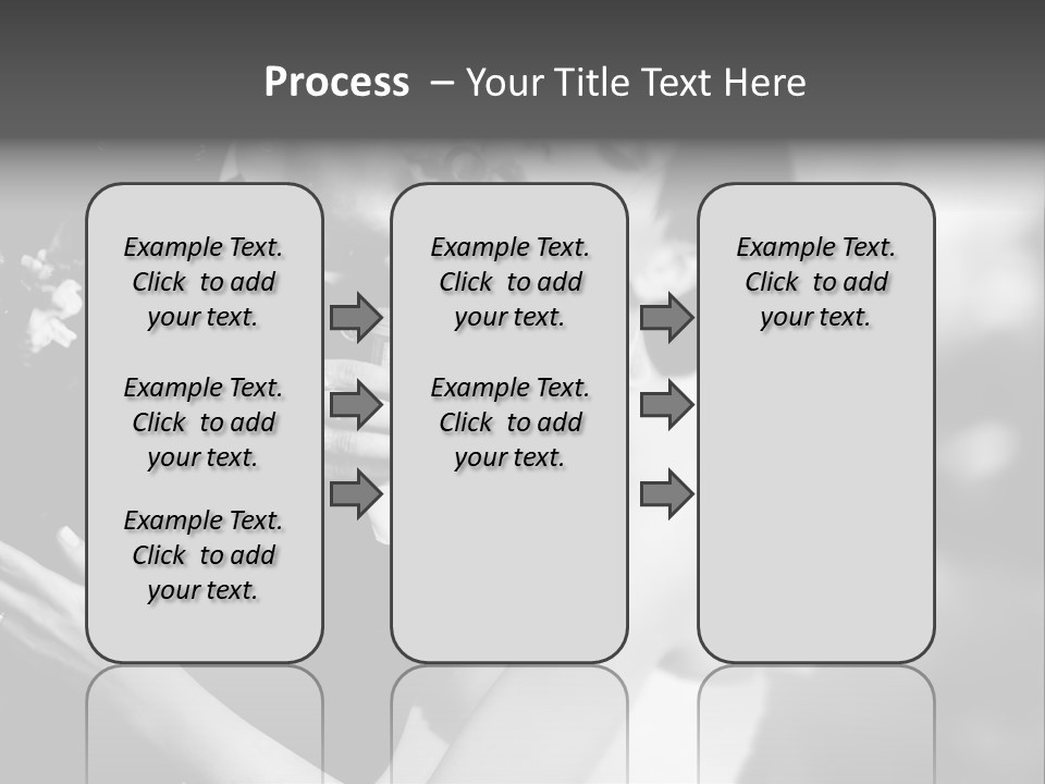 A Man And A Woman Kissing In A Black And White Photo PowerPoint Template
