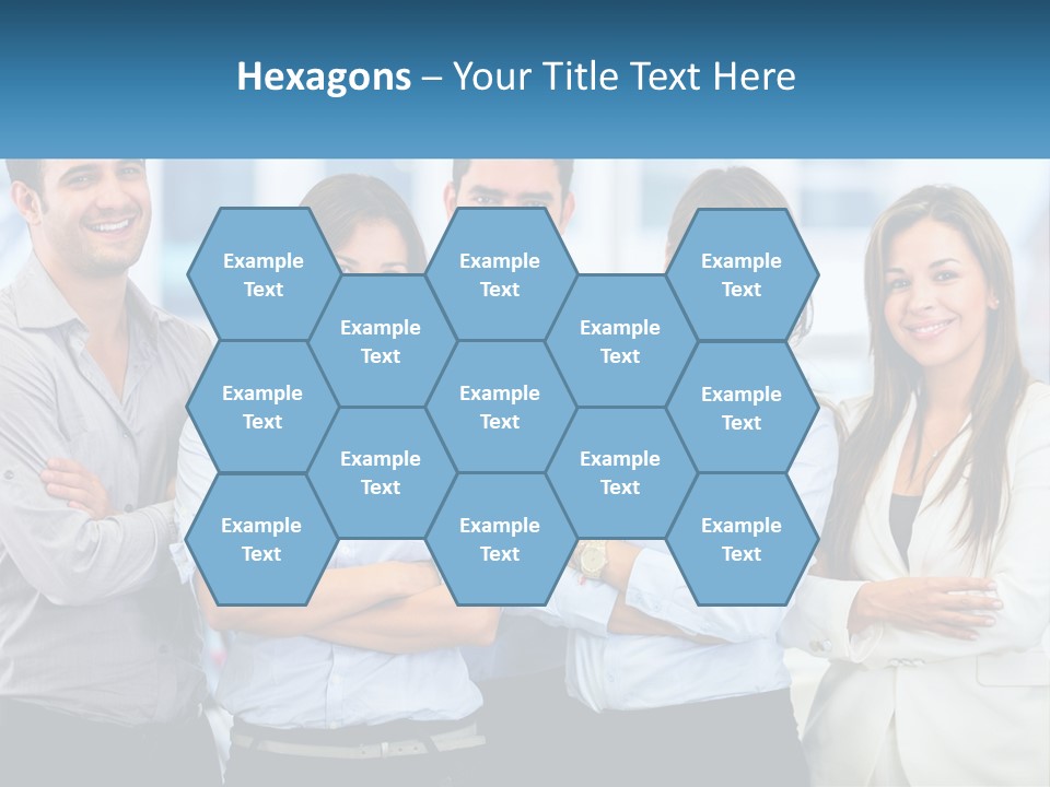 A Group Of People Standing Next To Each Other PowerPoint Template
