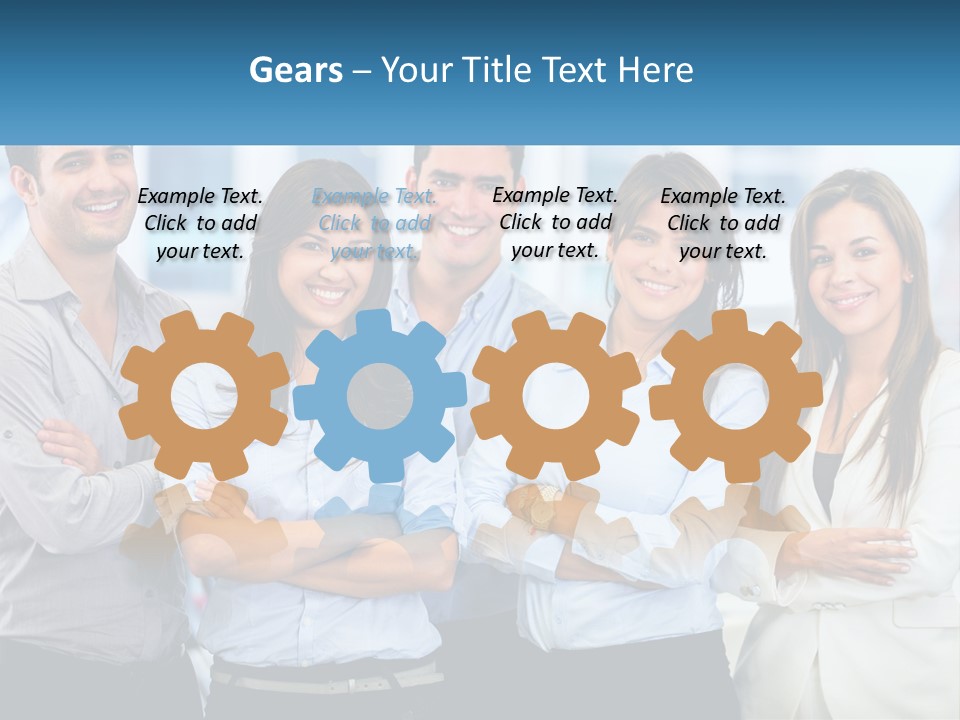 A Group Of People Standing Next To Each Other PowerPoint Template