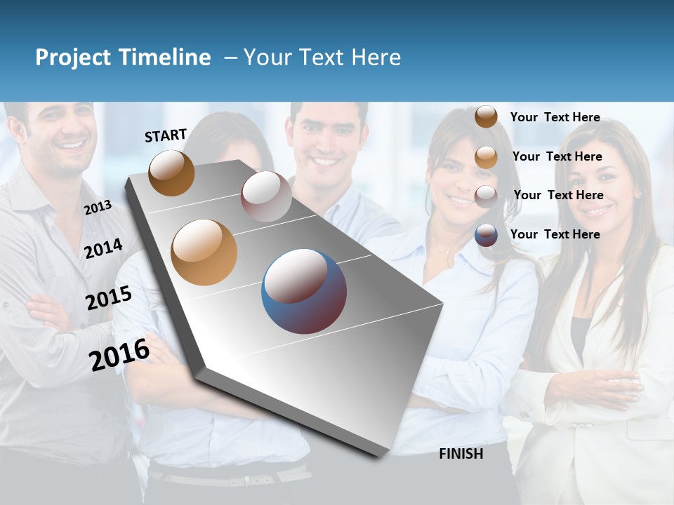 A Group Of People Standing Next To Each Other PowerPoint Template