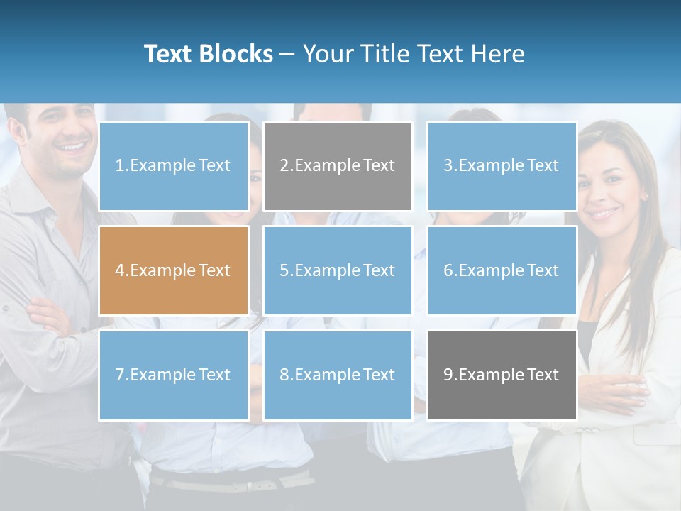 A Group Of People Standing Next To Each Other PowerPoint Template