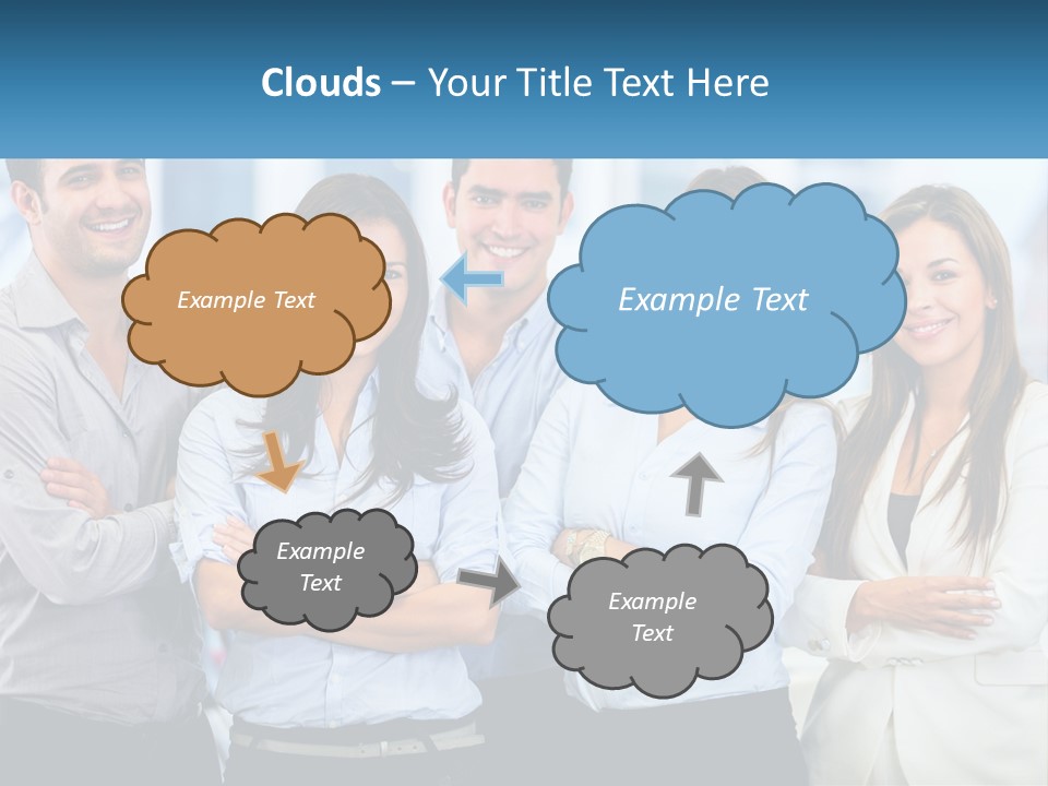 A Group Of People Standing Next To Each Other PowerPoint Template