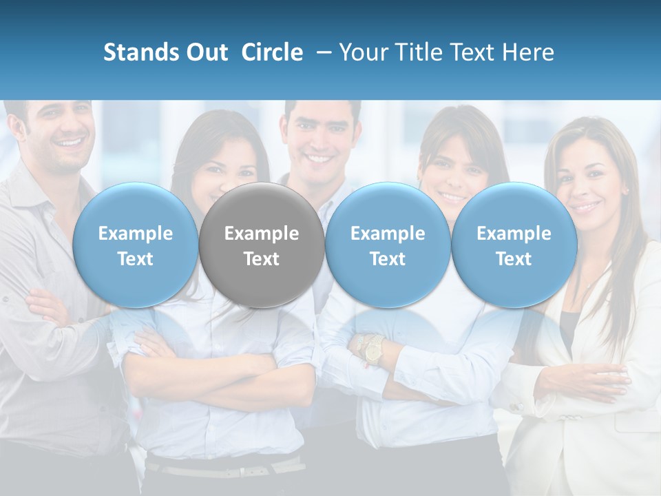 A Group Of People Standing Next To Each Other PowerPoint Template