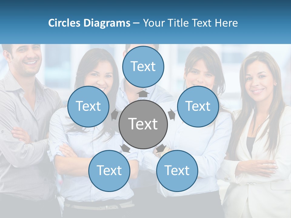 A Group Of People Standing Next To Each Other PowerPoint Template