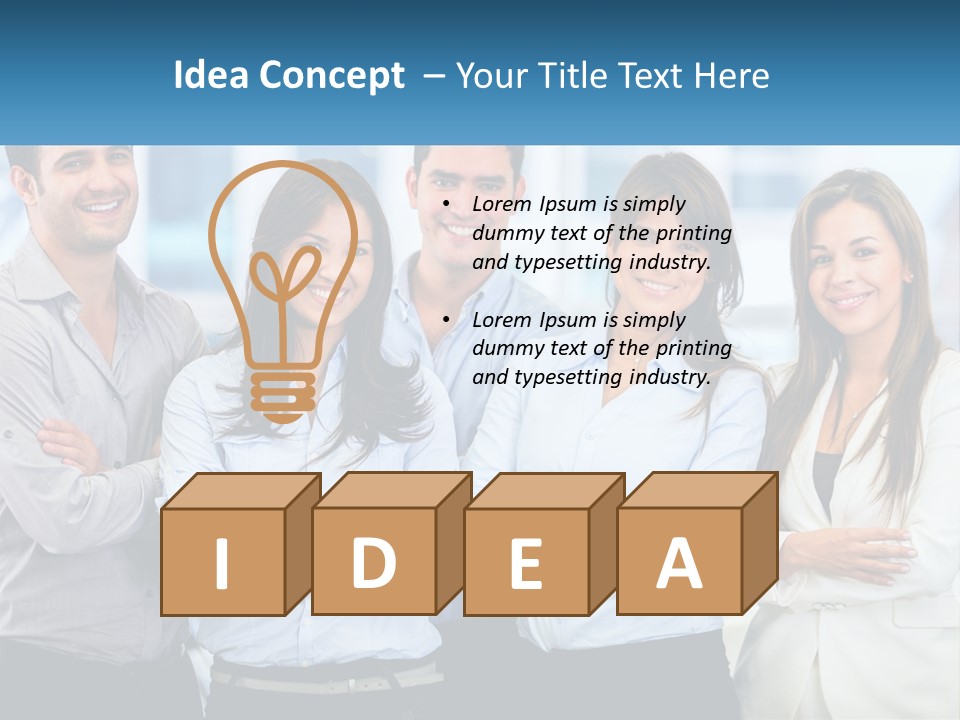 A Group Of People Standing Next To Each Other PowerPoint Template