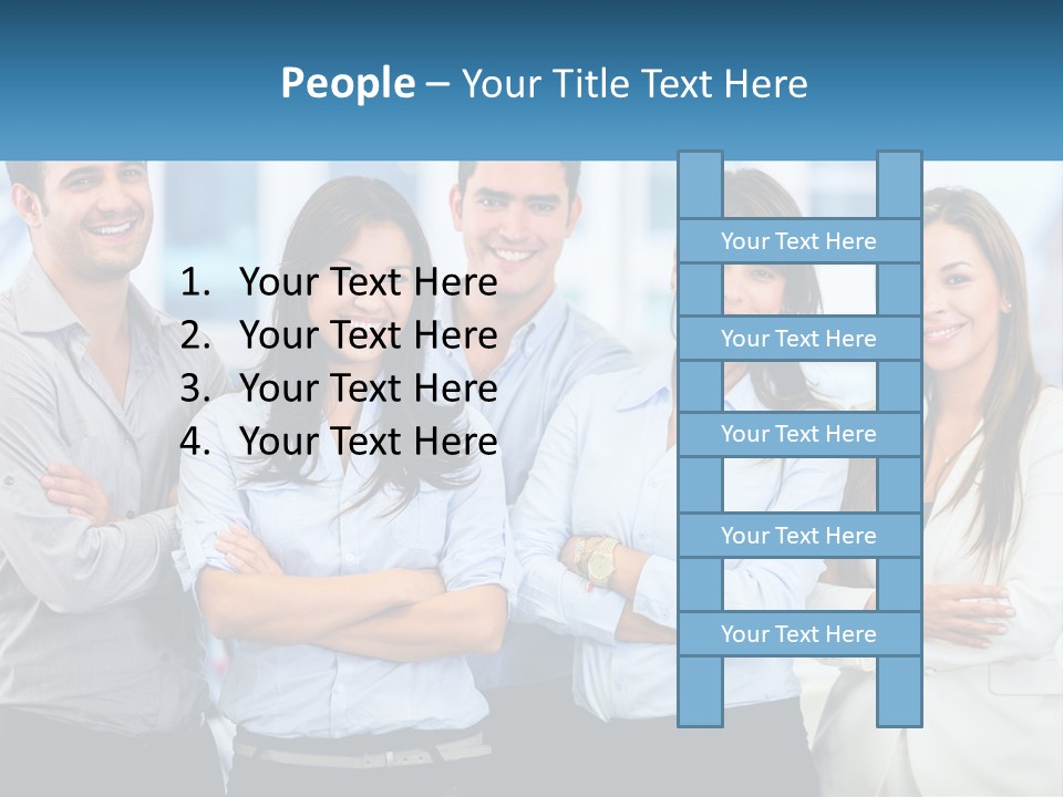 A Group Of People Standing Next To Each Other PowerPoint Template