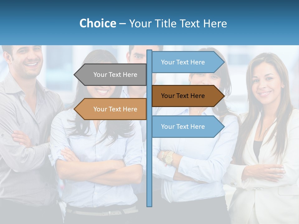 A Group Of People Standing Next To Each Other PowerPoint Template
