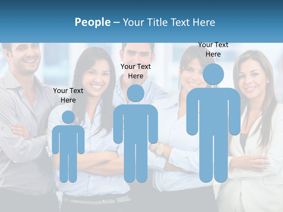 A Group Of People Standing Next To Each Other PowerPoint Template