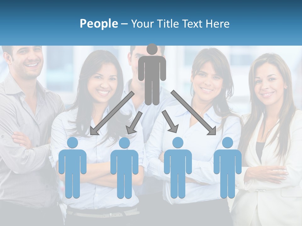 A Group Of People Standing Next To Each Other PowerPoint Template