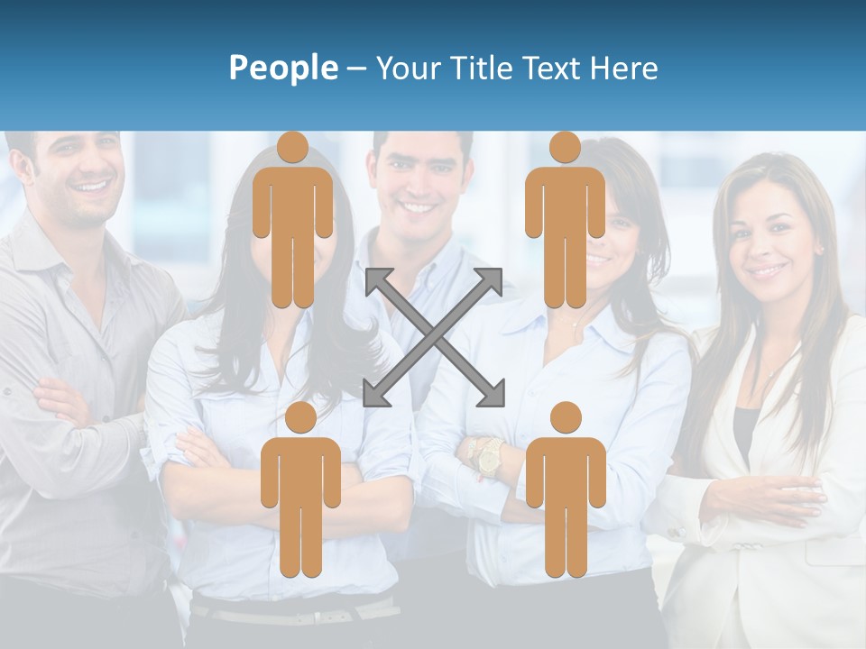 A Group Of People Standing Next To Each Other PowerPoint Template