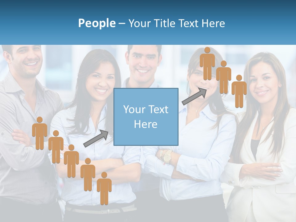 A Group Of People Standing Next To Each Other PowerPoint Template