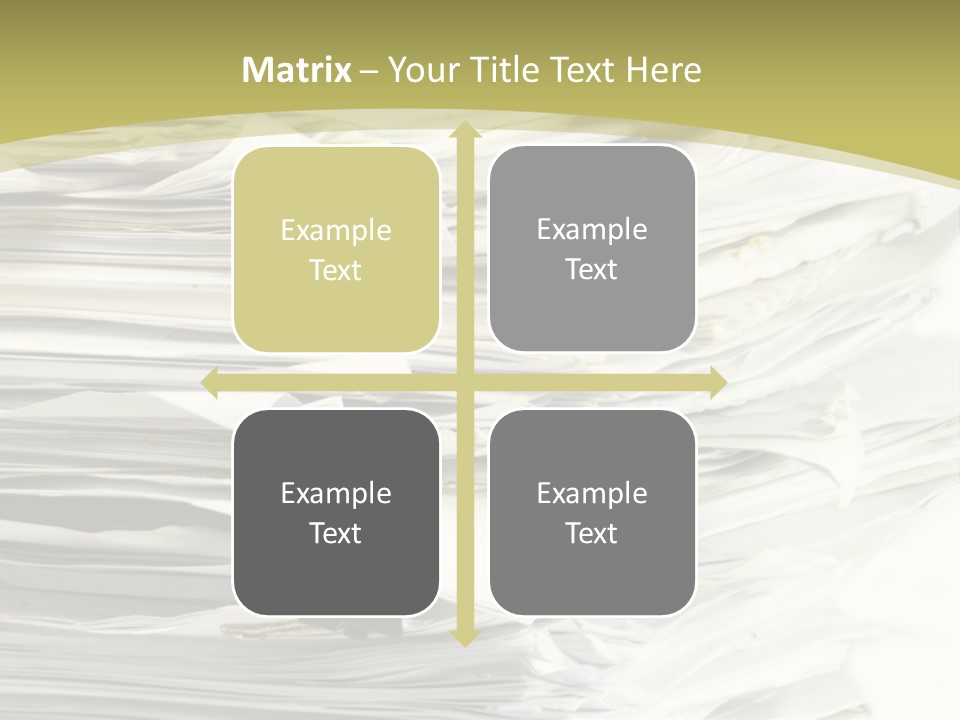 A Pile Of Papers On Top Of A White Plate PowerPoint Template