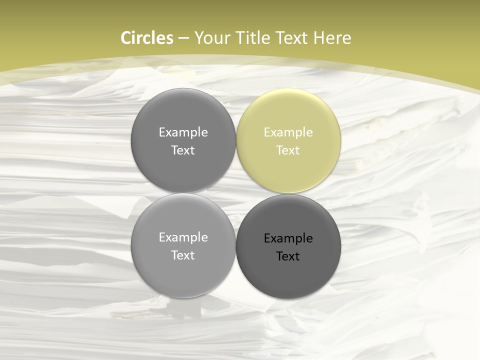 A Pile Of Papers On Top Of A White Plate PowerPoint Template