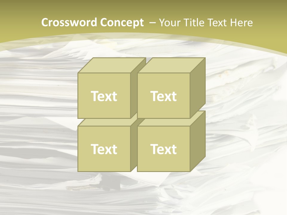 A Pile Of Papers On Top Of A White Plate PowerPoint Template