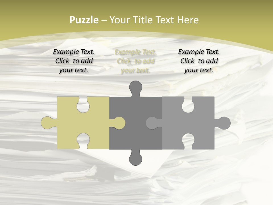 A Pile Of Papers On Top Of A White Plate PowerPoint Template