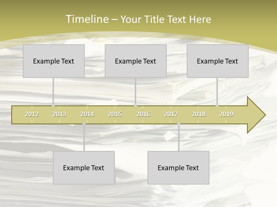 A Pile Of Papers On Top Of A White Plate PowerPoint Template
