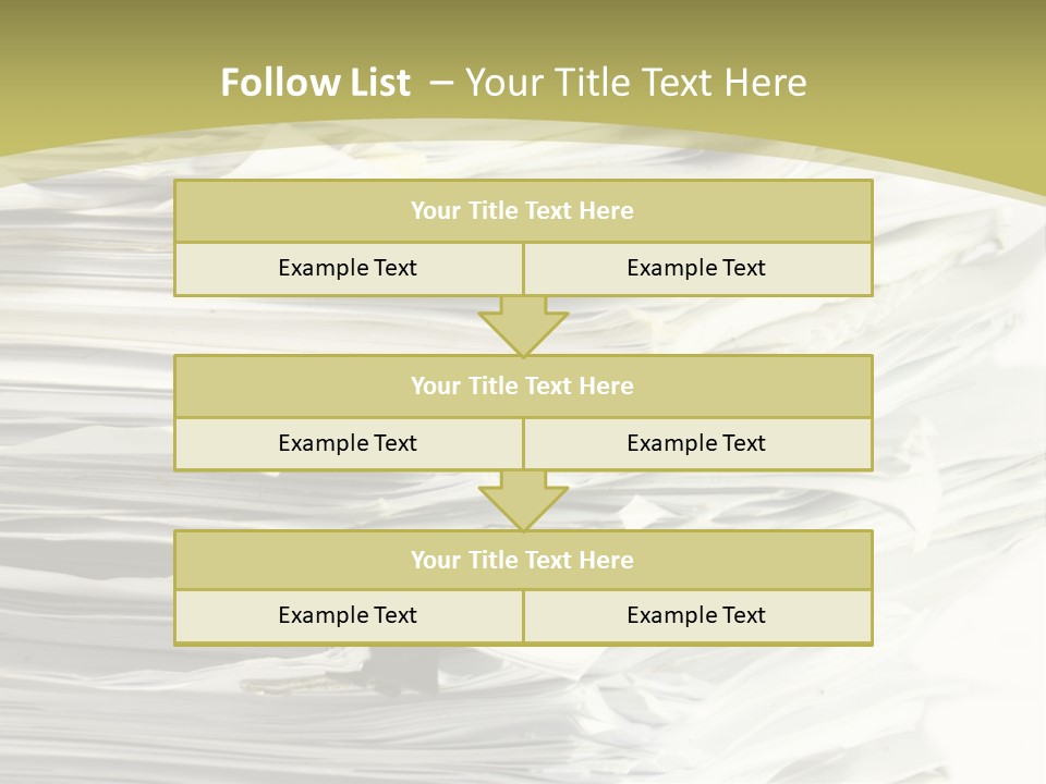 A Pile Of Papers On Top Of A White Plate PowerPoint Template