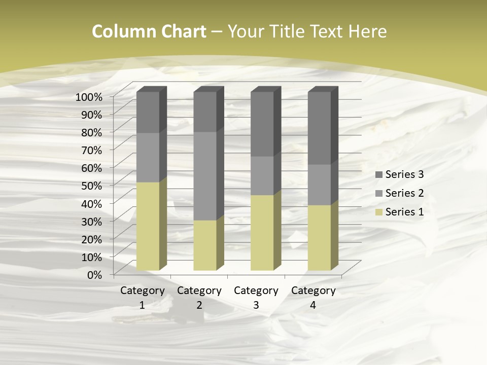 A Pile Of Papers On Top Of A White Plate PowerPoint Template