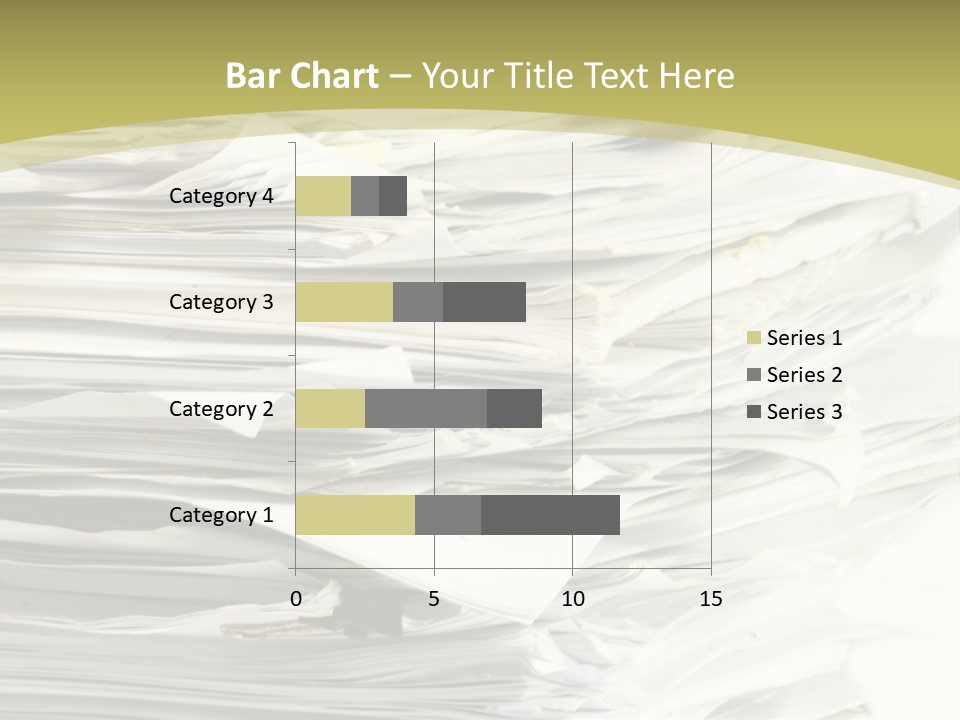 A Pile Of Papers On Top Of A White Plate PowerPoint Template