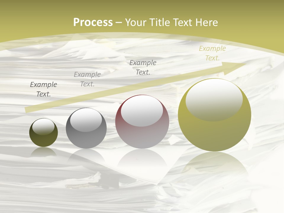 A Pile Of Papers On Top Of A White Plate PowerPoint Template