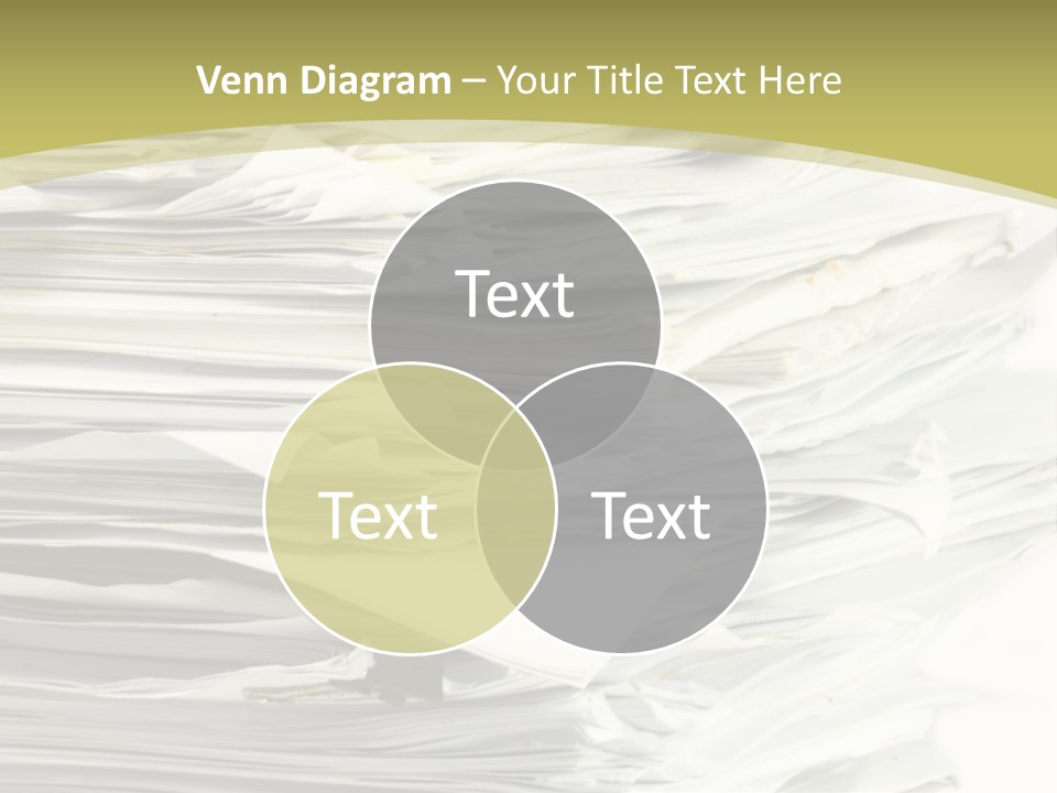 A Pile Of Papers On Top Of A White Plate PowerPoint Template