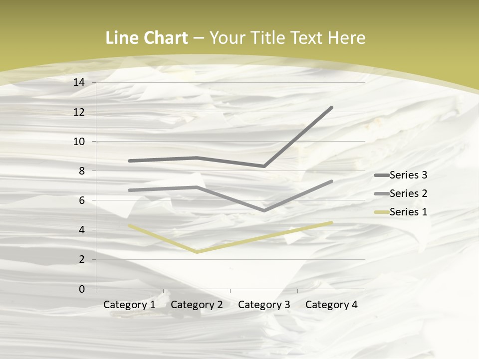 A Pile Of Papers On Top Of A White Plate PowerPoint Template