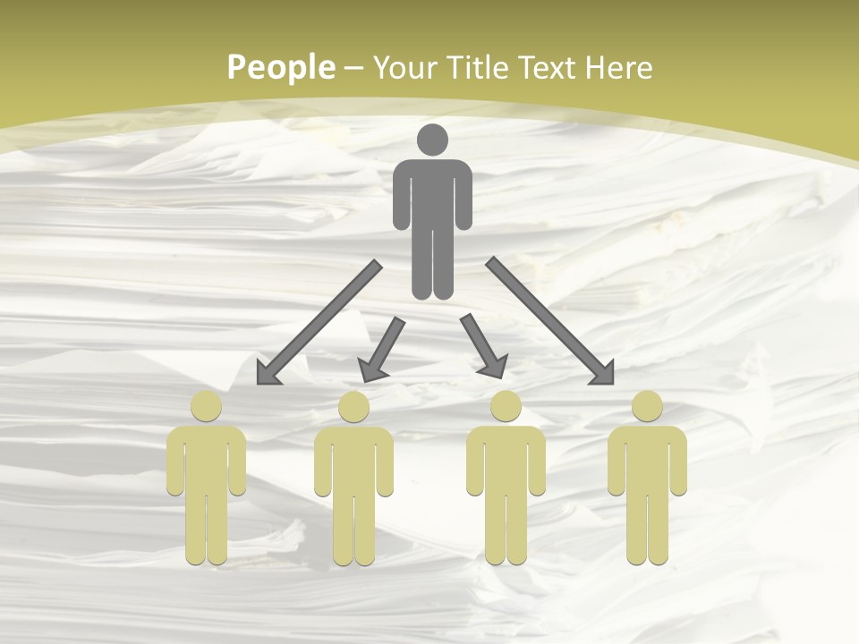 A Pile Of Papers On Top Of A White Plate PowerPoint Template