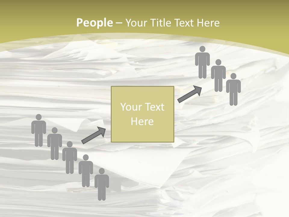 A Pile Of Papers On Top Of A White Plate PowerPoint Template