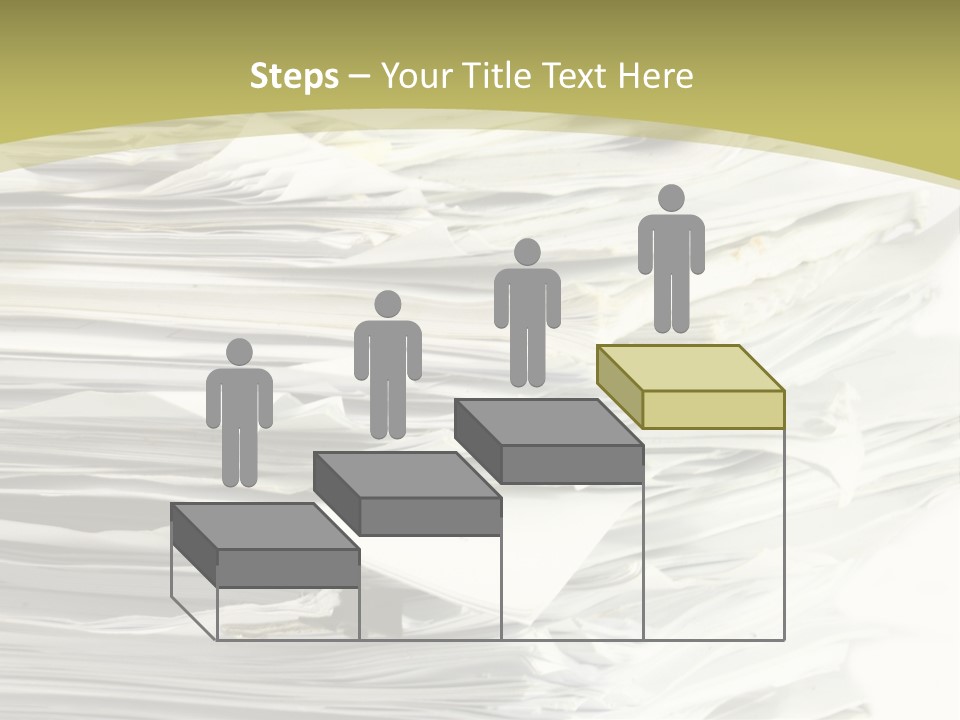 A Pile Of Papers On Top Of A White Plate PowerPoint Template