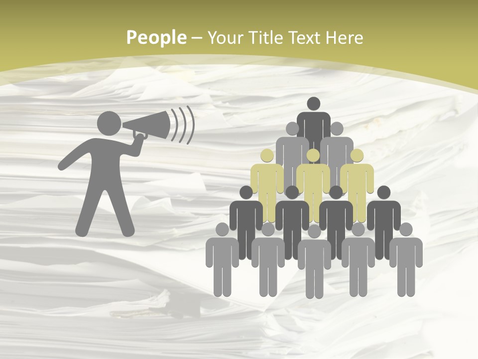 A Pile Of Papers On Top Of A White Plate PowerPoint Template