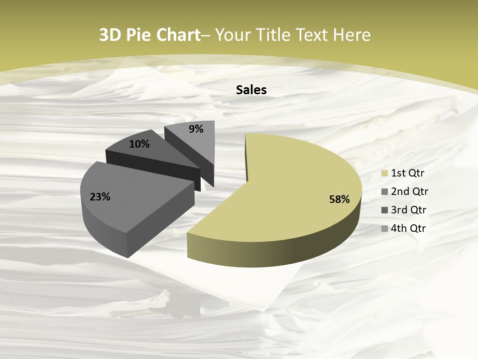 A Pile Of Papers On Top Of A White Plate PowerPoint Template