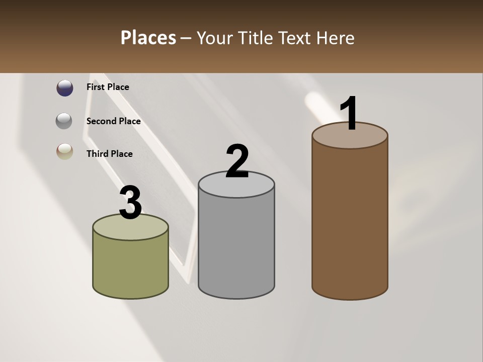 A Close Up Of A Door Handle On A Door PowerPoint Template