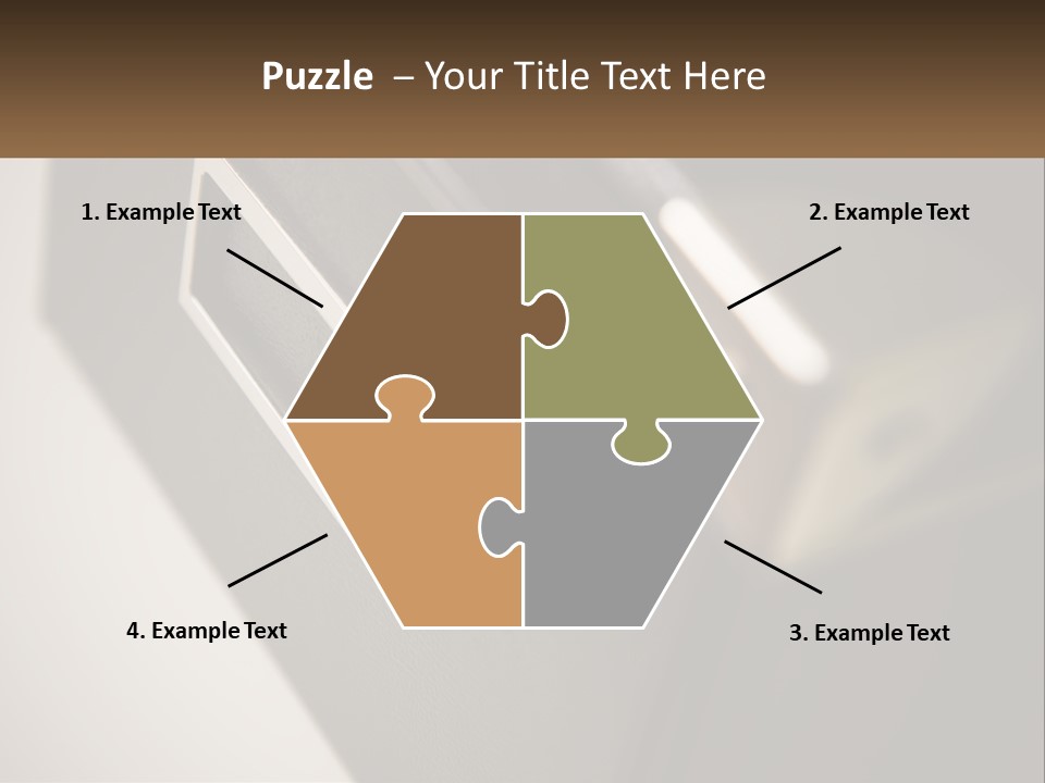 A Close Up Of A Door Handle On A Door PowerPoint Template