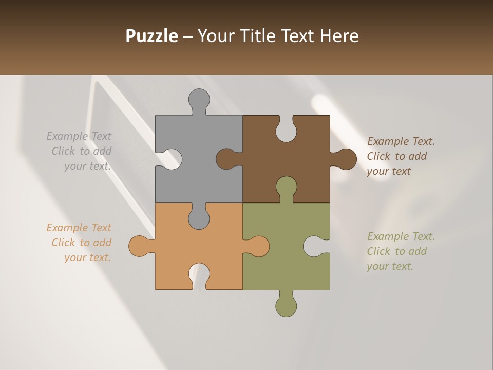 A Close Up Of A Door Handle On A Door PowerPoint Template